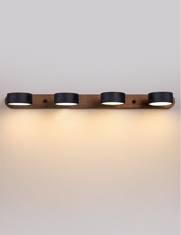 Black Travertine Duo Wall Light - Adjustable Brightness, Elegant Desig