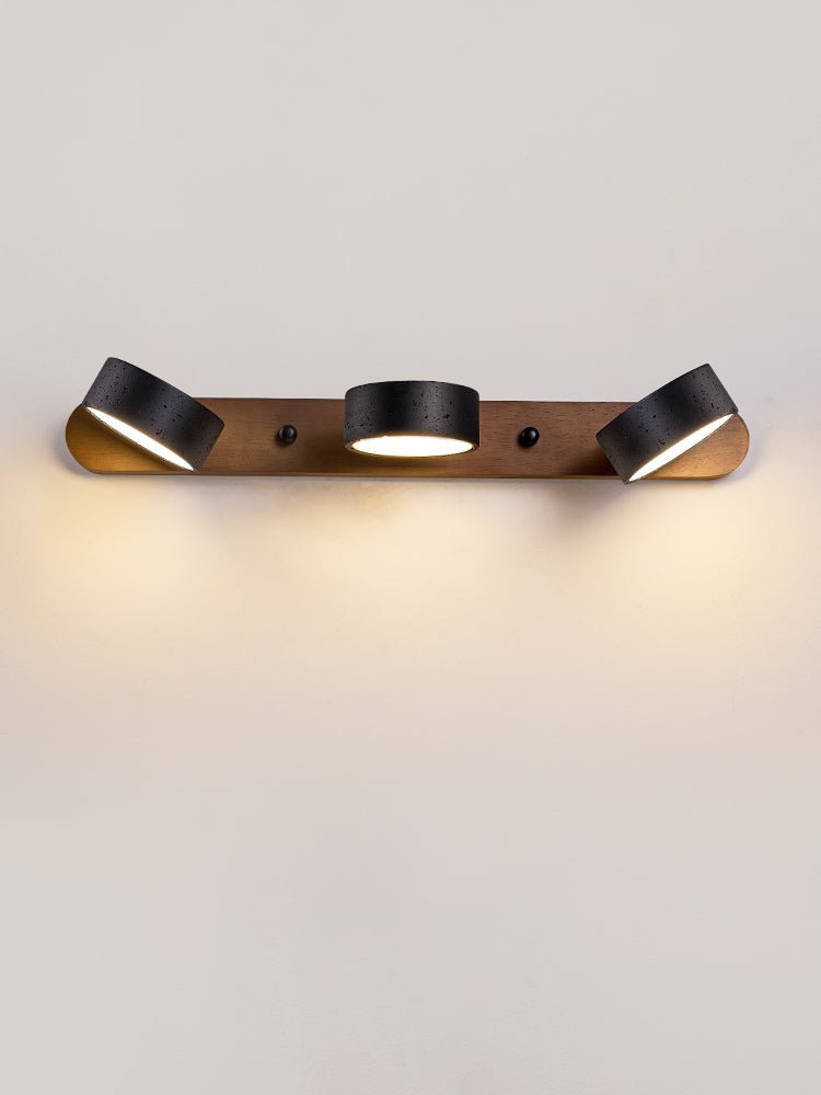Black Travertine Duo Wall Light - Adjustable Brightness, Elegant Desig