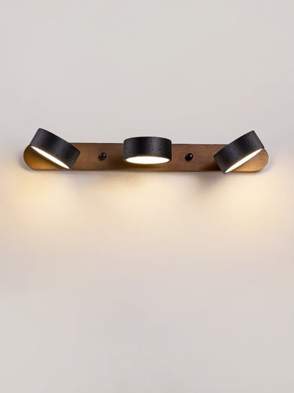 Black Travertine Duo Wall Light - Adjustable Brightness, Elegant Desig