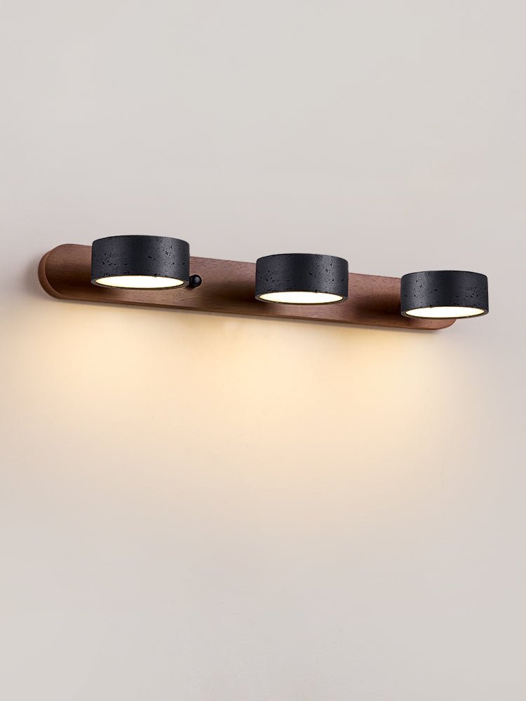 Black Travertine Duo Wall Light - Adjustable Brightness, Elegant Desig