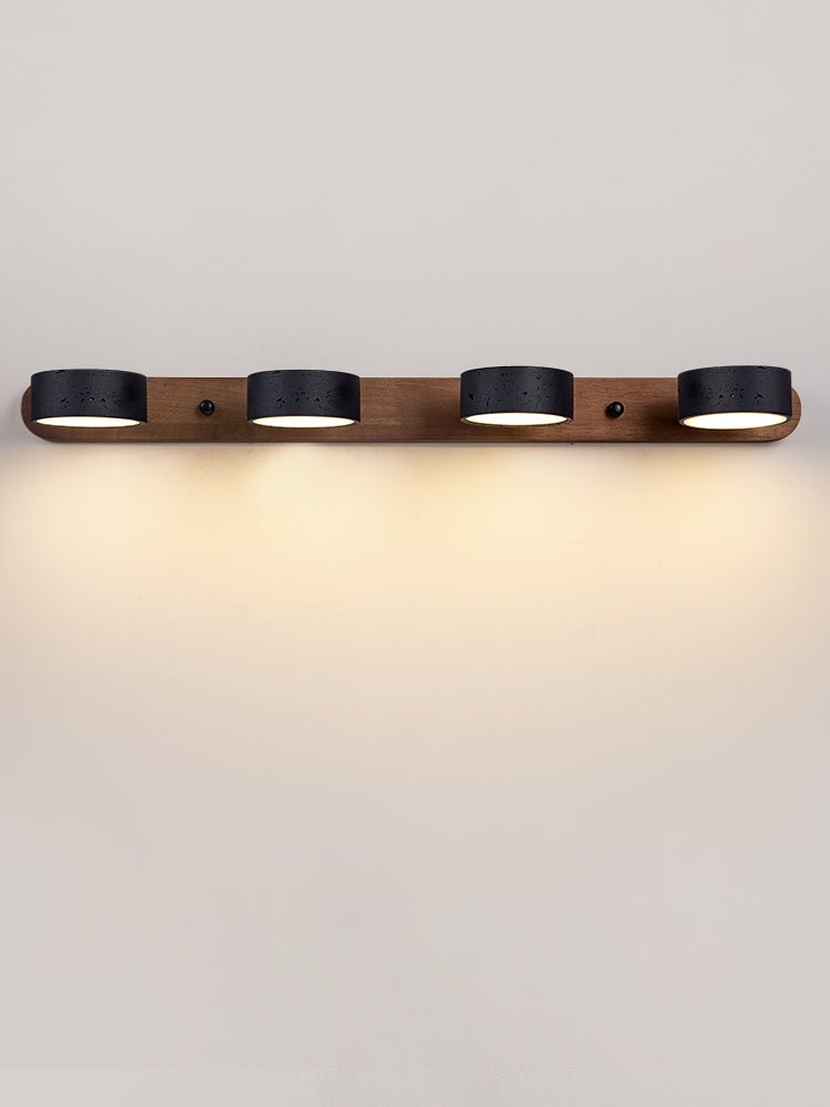 Black Travertine Duo Wall Light - Adjustable Brightness, Elegant Desig