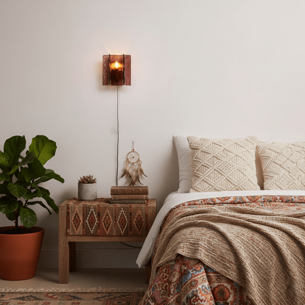 Blason Plug-in Wall Light with Adjustable Brightness and Modern Design