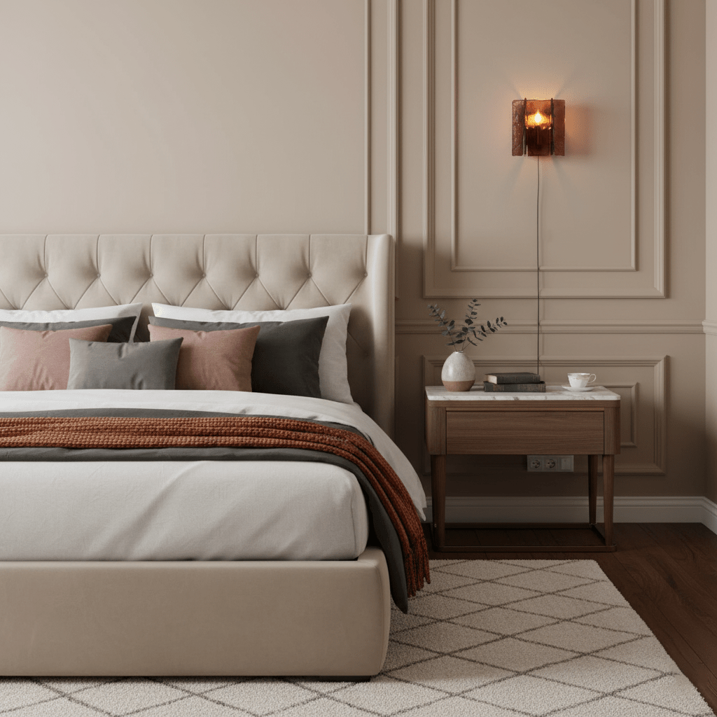 Blason Plug-in Wall Light with Adjustable Brightness and Modern Design