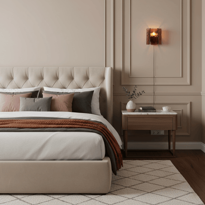 Blason Plug-in Wall Light with Adjustable Brightness and Modern Design