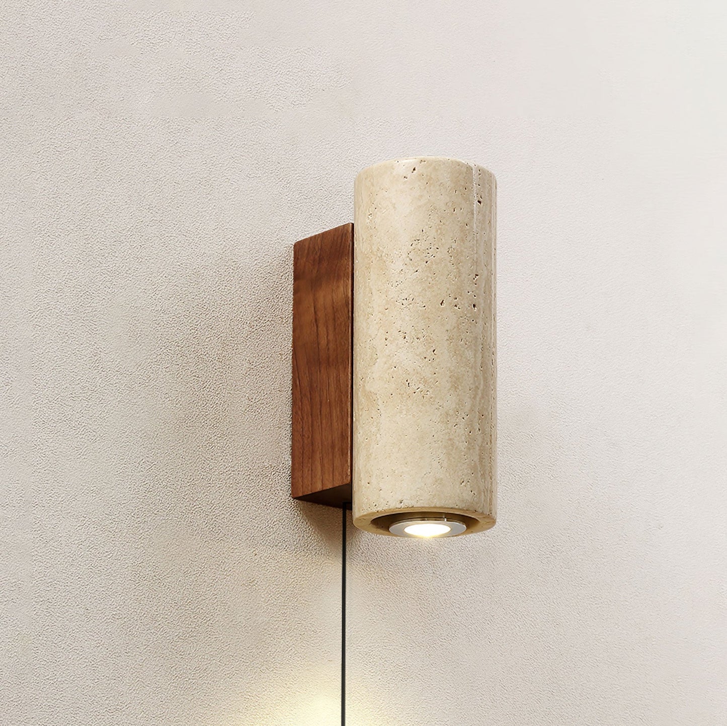Professional Blend Plug-in Wall Sconce with Adjustable Brightness & Mo