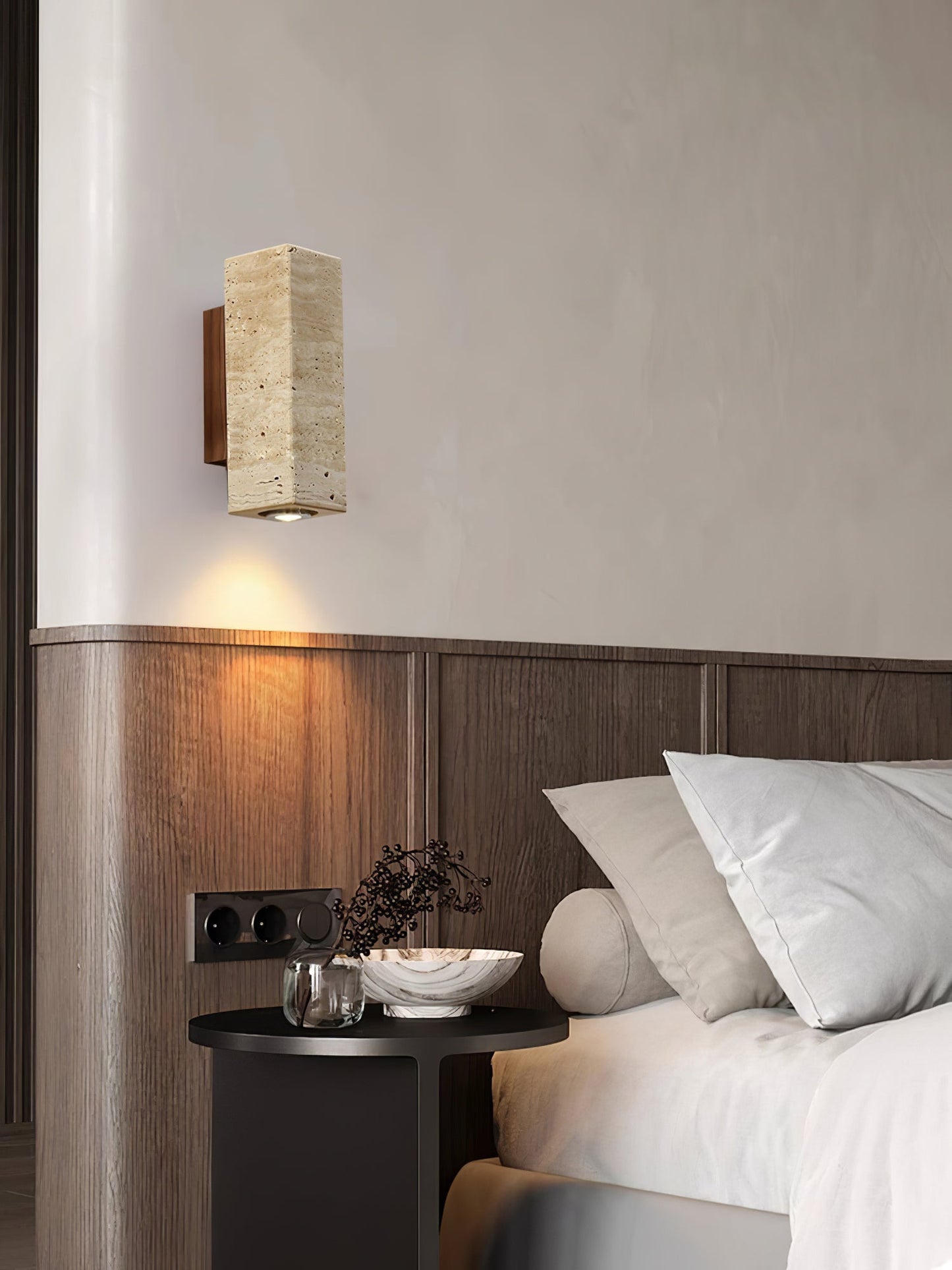 Professional Blend Plug-in Wall Sconce with Adjustable Brightness & Mo