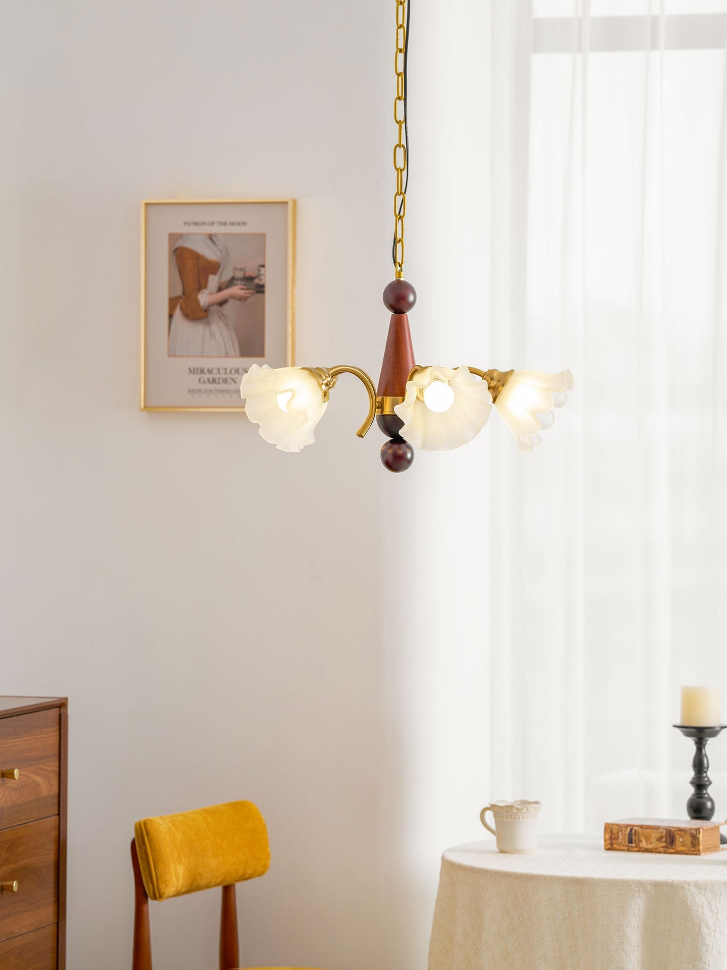 Bloomcrest 5-Light Chandelier with Adjustable Height & Elegant Design