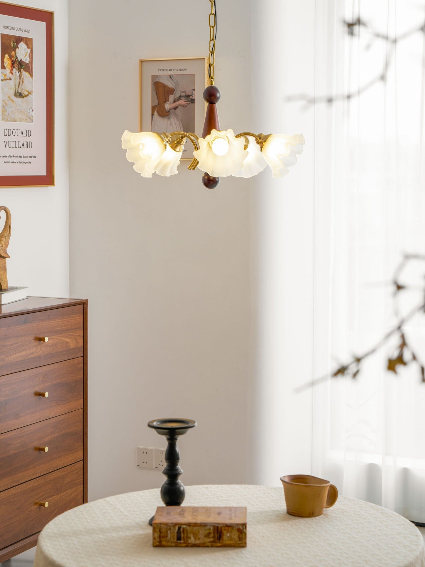 Bloomcrest 5-Light Chandelier with Adjustable Height & Elegant Design