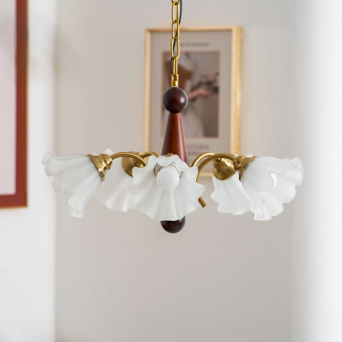 Bloomcrest 5-Light Chandelier with Adjustable Height & Elegant Design