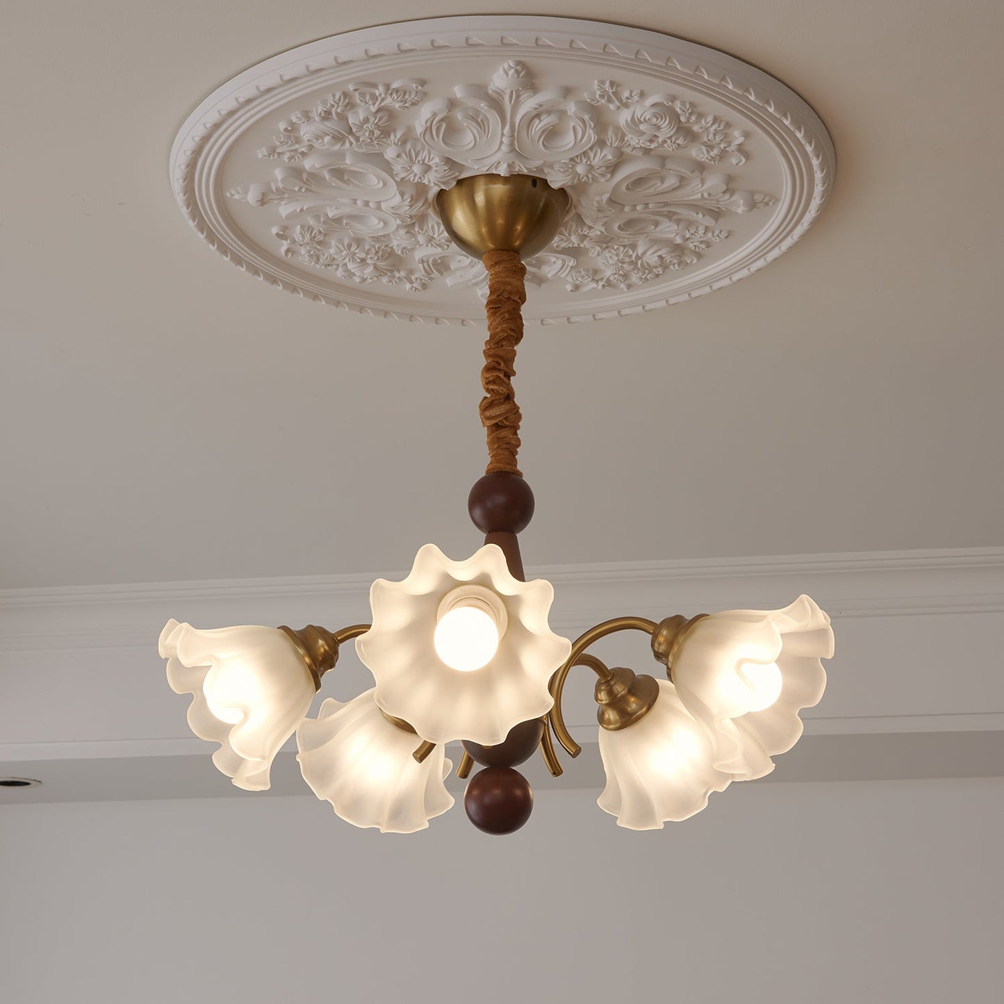 Bloomcrest 5-Light Chandelier with Adjustable Height & Elegant Design