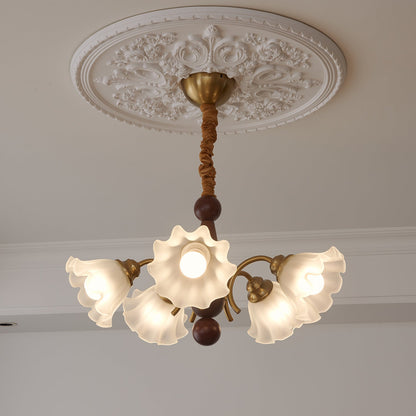 Bloomcrest 5-Light Chandelier with Adjustable Height & Elegant Design