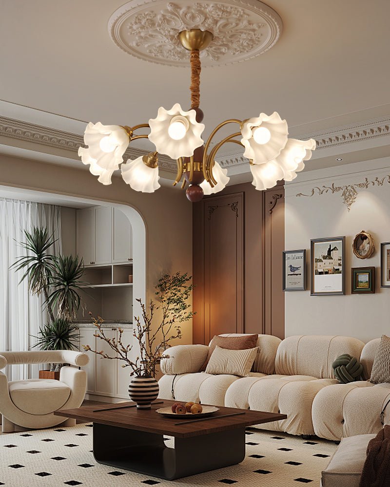 Bloomcrest 5-Light Chandelier with Adjustable Height & Elegant Design