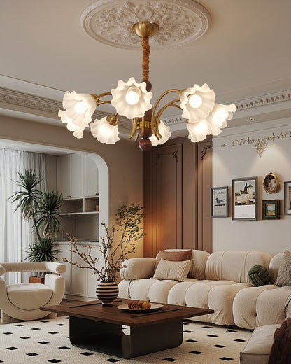 Bloomcrest 5-Light Chandelier with Adjustable Height & Elegant Design