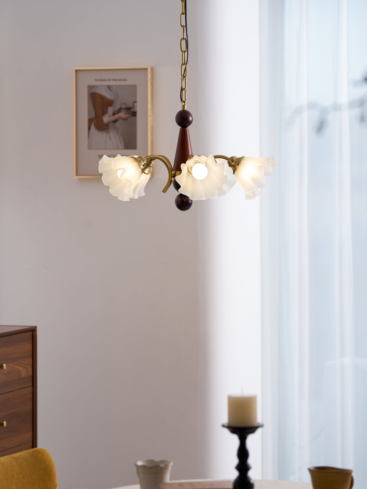 Bloomcrest 5-Light Chandelier with Adjustable Height & Elegant Design