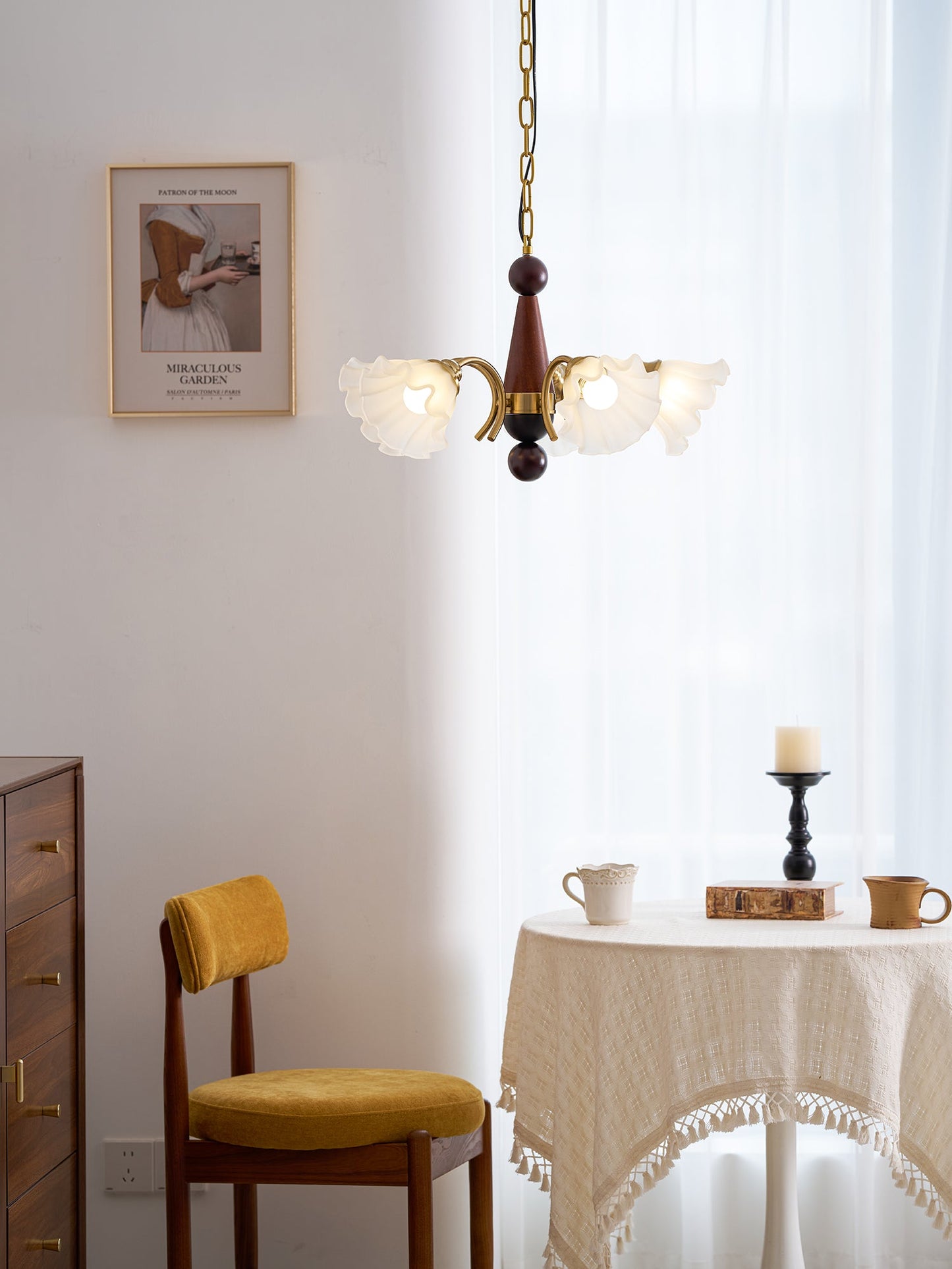 Bloomcrest 5-Light Chandelier with Adjustable Height & Elegant Design