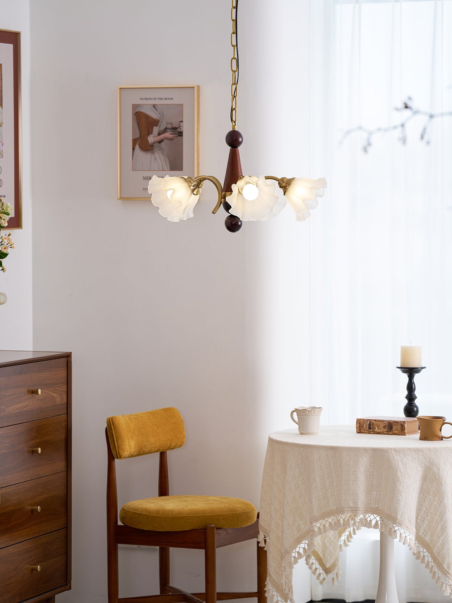 Bloomcrest 5-Light Chandelier with Adjustable Height & Elegant Design