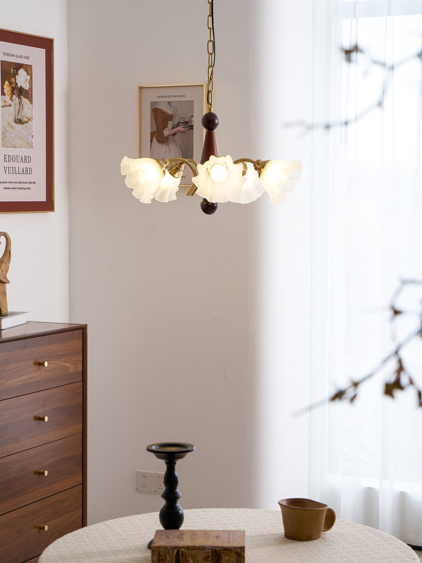 Bloomcrest 5-Light Chandelier with Adjustable Height & Elegant Design