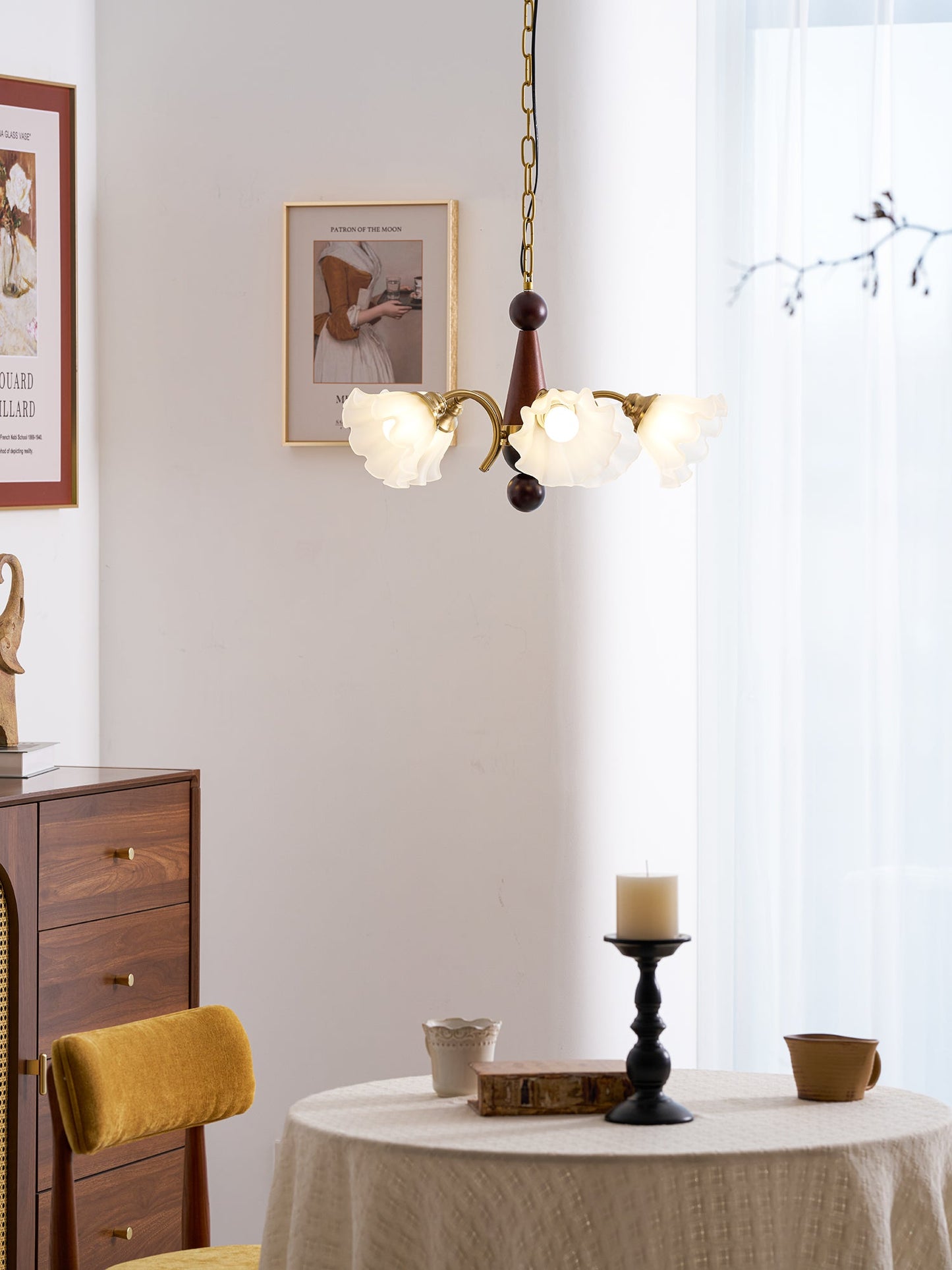 Bloomcrest 5-Light Chandelier with Adjustable Height & Elegant Design