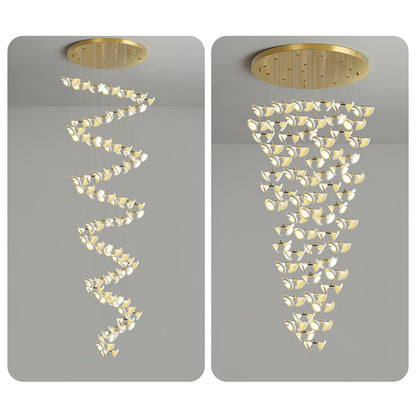 Blossom Double Horn Chandelier - Elegant Design with Adjustable Height