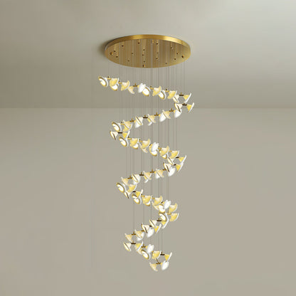 Blossom Double Horn Chandelier - Elegant Design with Adjustable Height