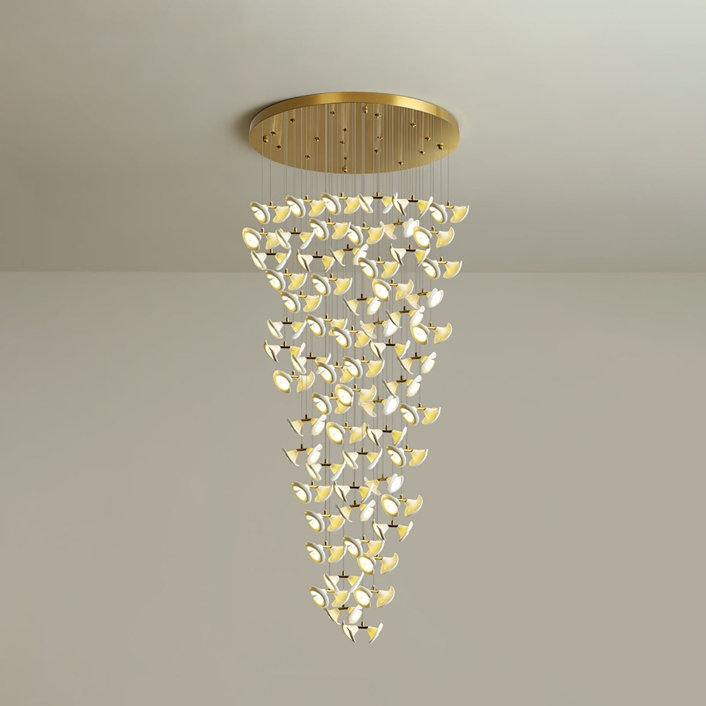 Blossom Double Horn Chandelier - Elegant Design with Adjustable Height