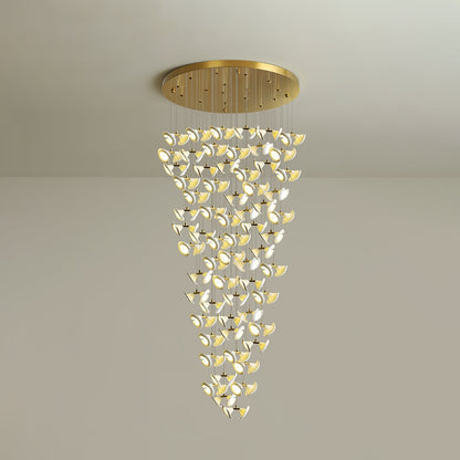 Blossom Double Horn Chandelier - Elegant Design with Adjustable Height