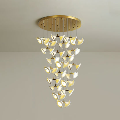 Blossom Double Horn Chandelier - Elegant Design with Adjustable Height