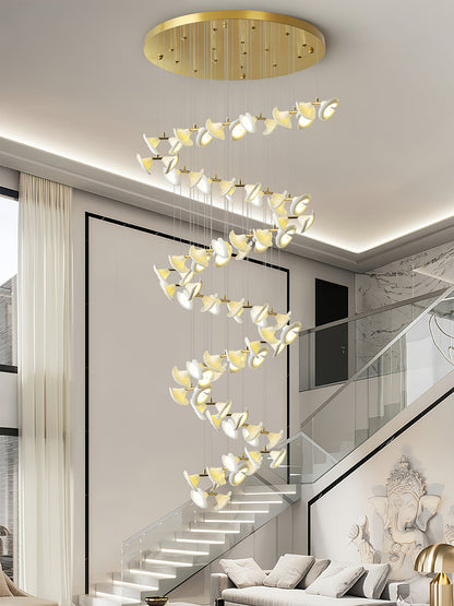 Blossom Double Horn Chandelier - Elegant Design with Adjustable Height