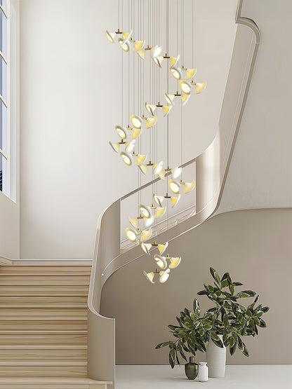 Blossom Double Horn Chandelier - Elegant Design with Adjustable Height