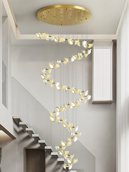 Blossom Double Horn Chandelier - Elegant Design with Adjustable Height