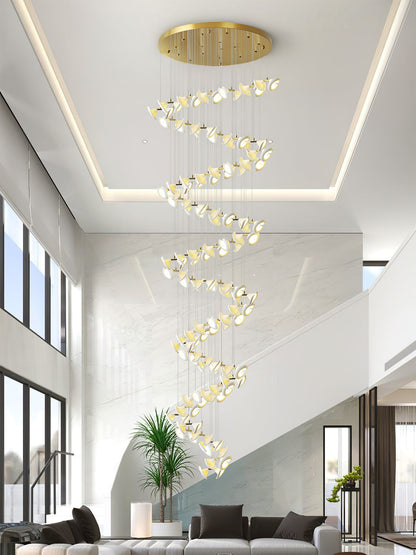 Blossom Double Horn Chandelier - Elegant Design with Adjustable Height
