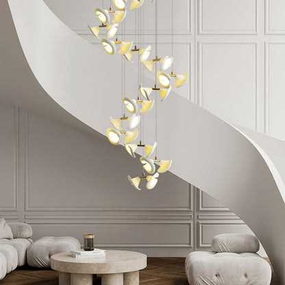 Blossom Double Horn Chandelier - Elegant Design with Adjustable Height