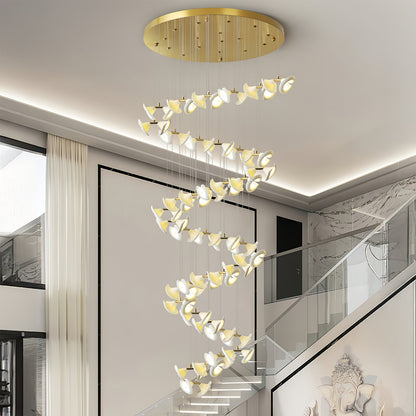Blossom Double Horn Chandelier - Elegant Design with Adjustable Height