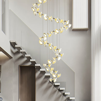 Blossom Double Horn Chandelier - Elegant Design with Adjustable Height