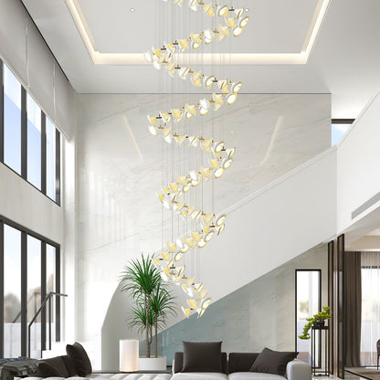 Blossom Double Horn Chandelier - Elegant Design with Adjustable Height