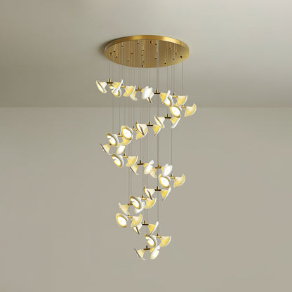 Blossom Double Horn Chandelier - Elegant Design with Adjustable Height