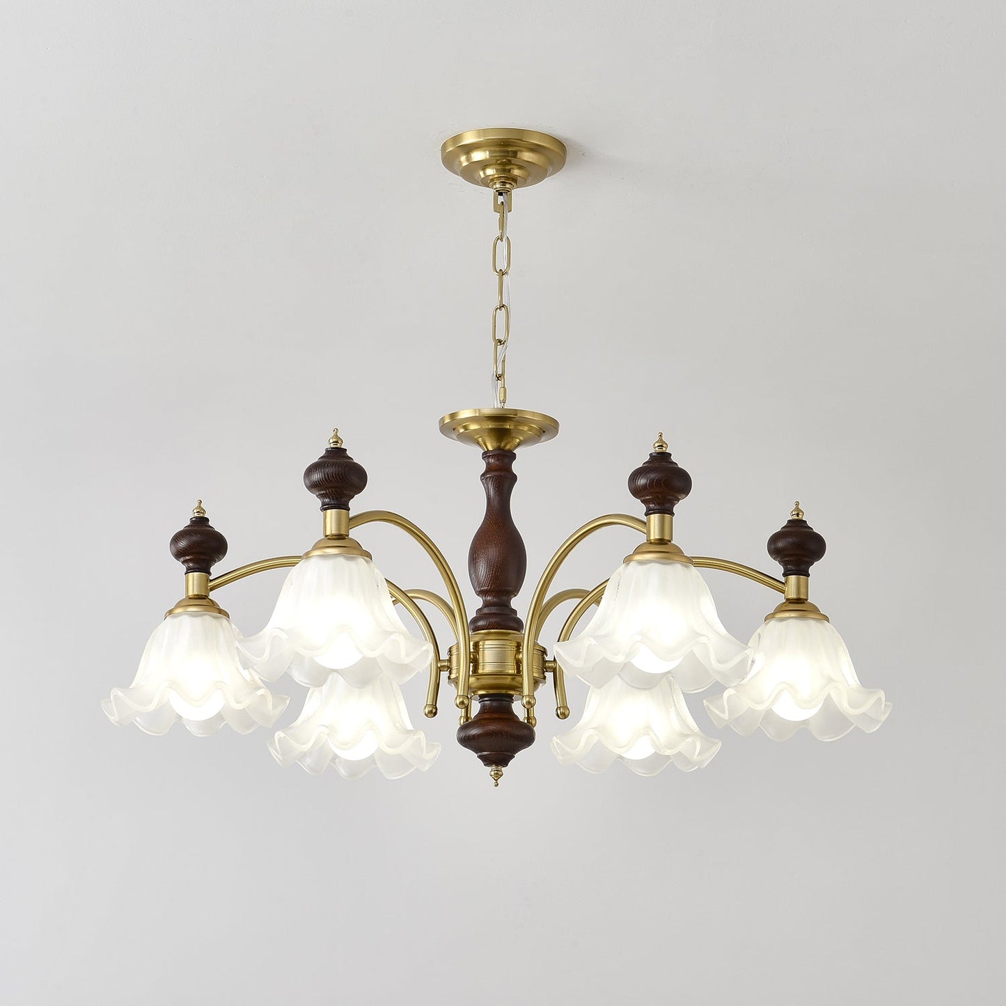 Elegant Blossom Flowers Chandelier - Adjustable Height & LED Compatibl