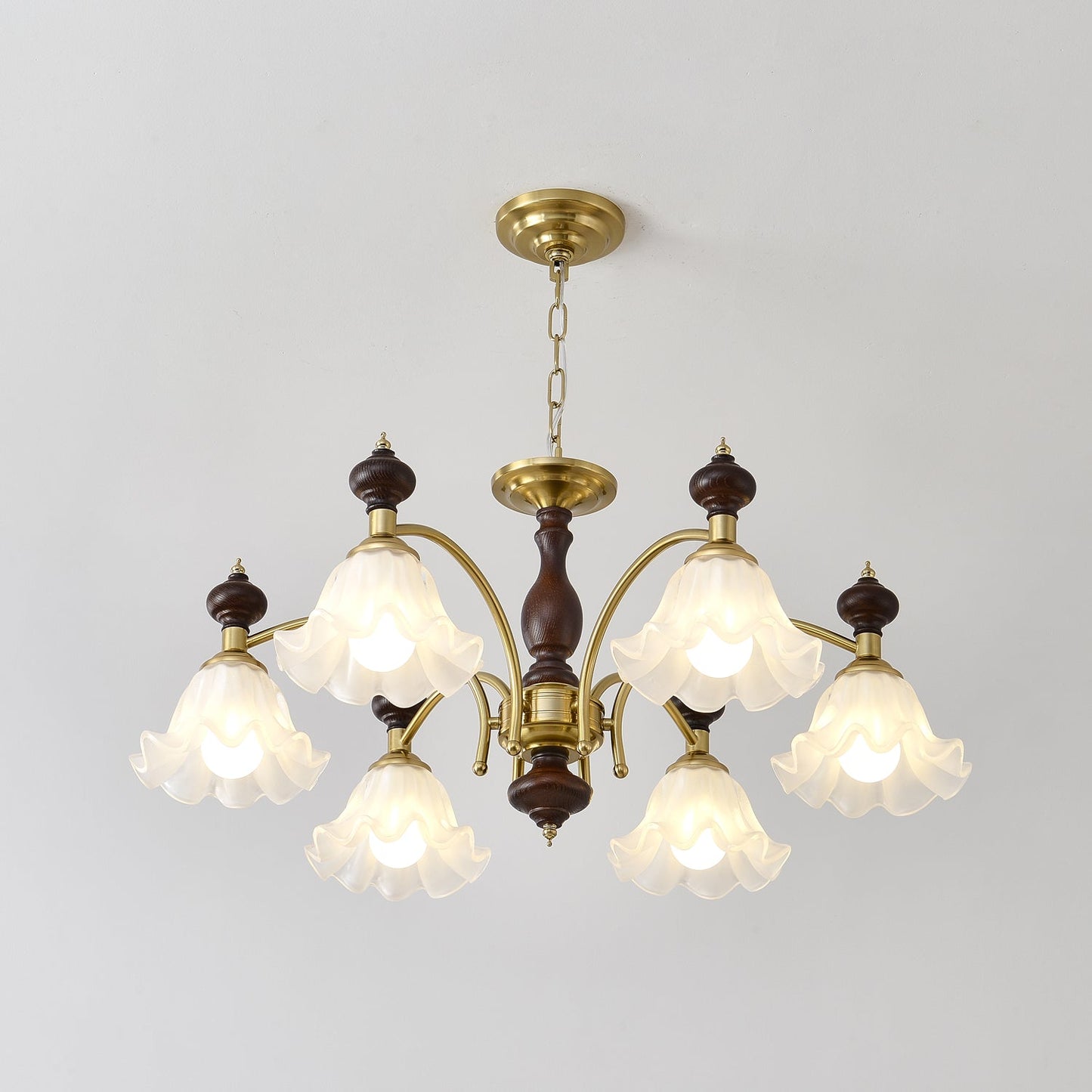 Elegant Blossom Flowers Chandelier - Adjustable Height & LED Compatibl