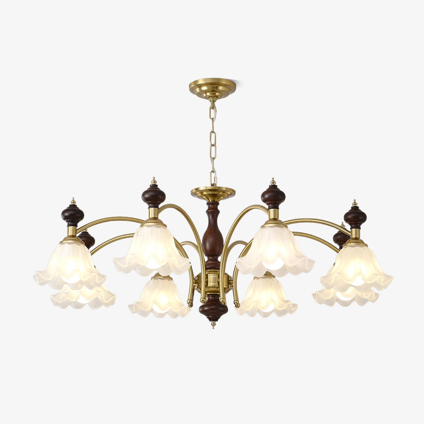 Elegant Blossom Flowers Chandelier - Adjustable Height & LED Compatibl