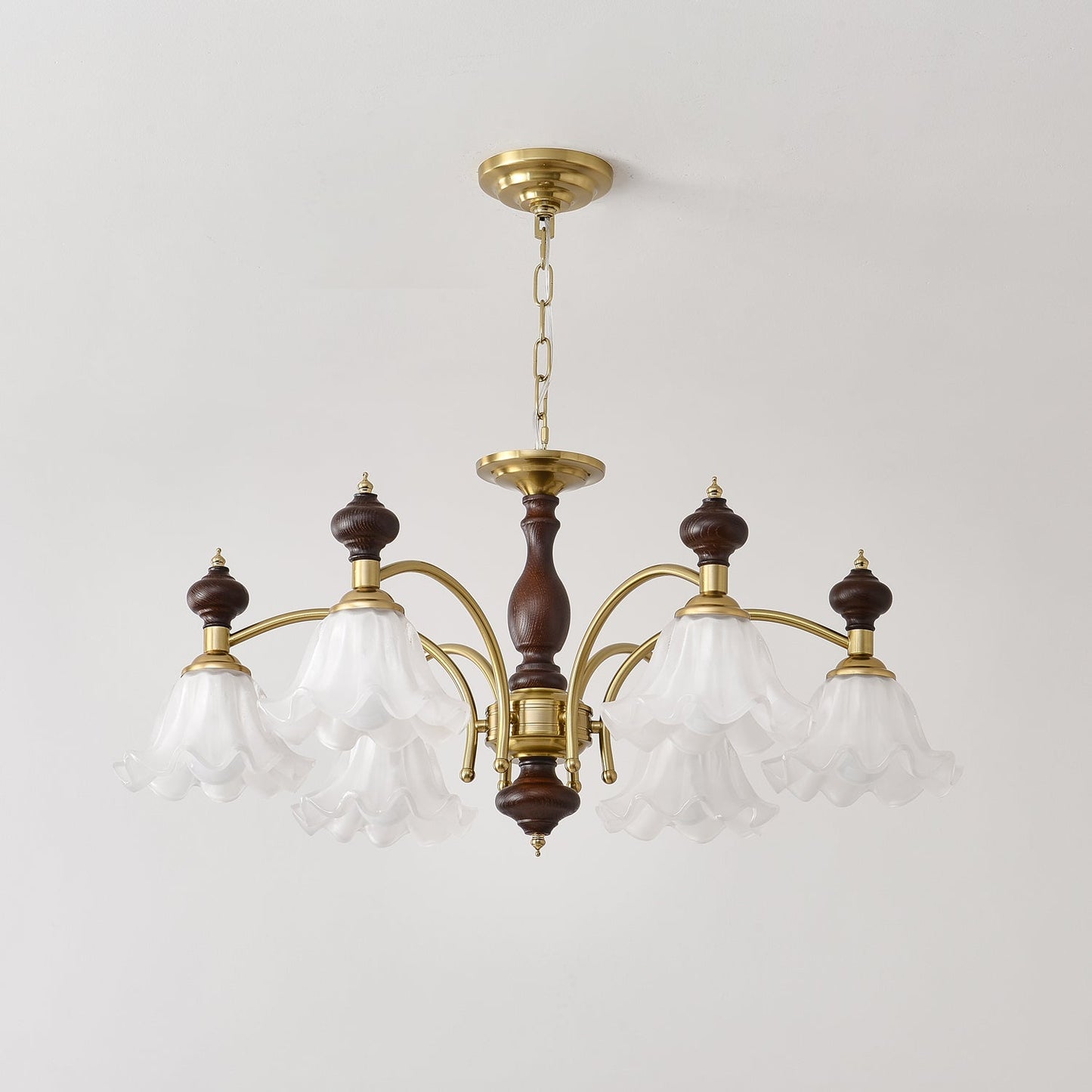 Elegant Blossom Flowers Chandelier - Adjustable Height & LED Compatibl