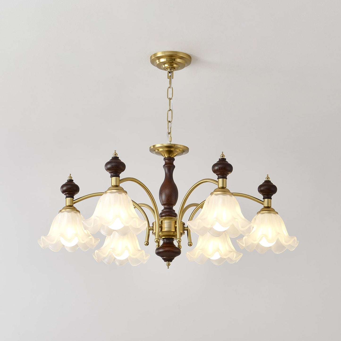 Elegant Blossom Flowers Chandelier - Adjustable Height & LED Compatibl