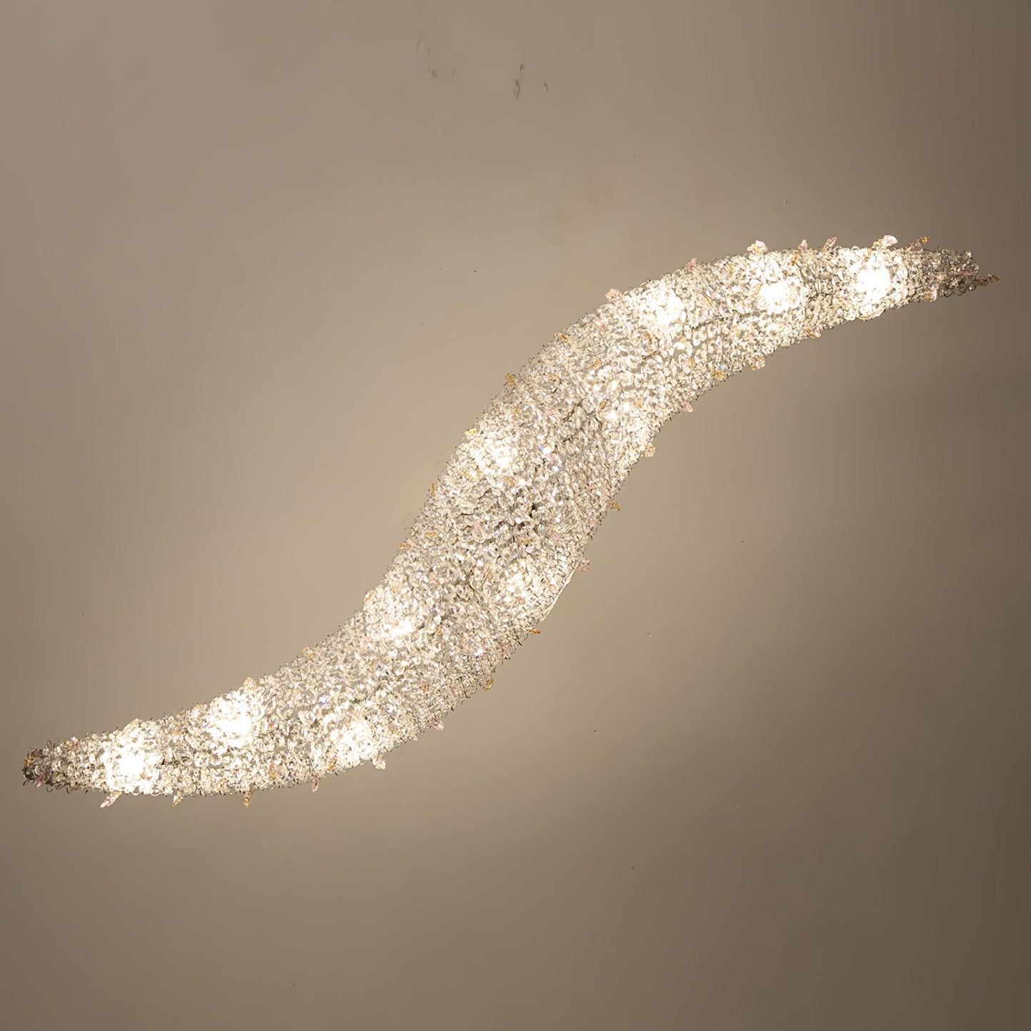 Elegant Boat Crystal Chandelier with Dimmable LED Lights and Adjustabl