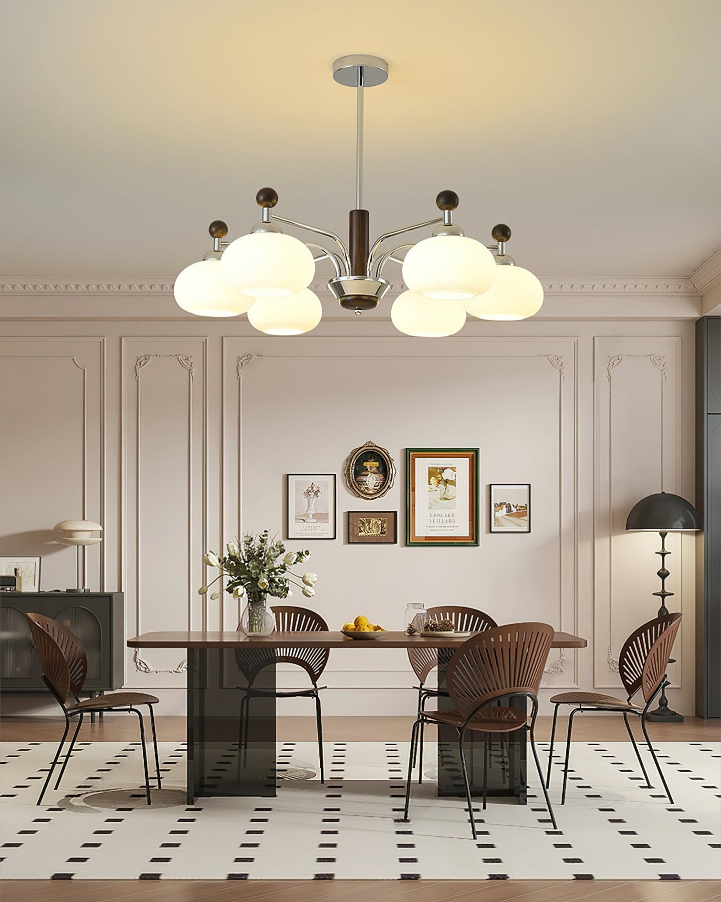Elegant Bogart Chandelier - Modern Design with Adjustable Height & LED