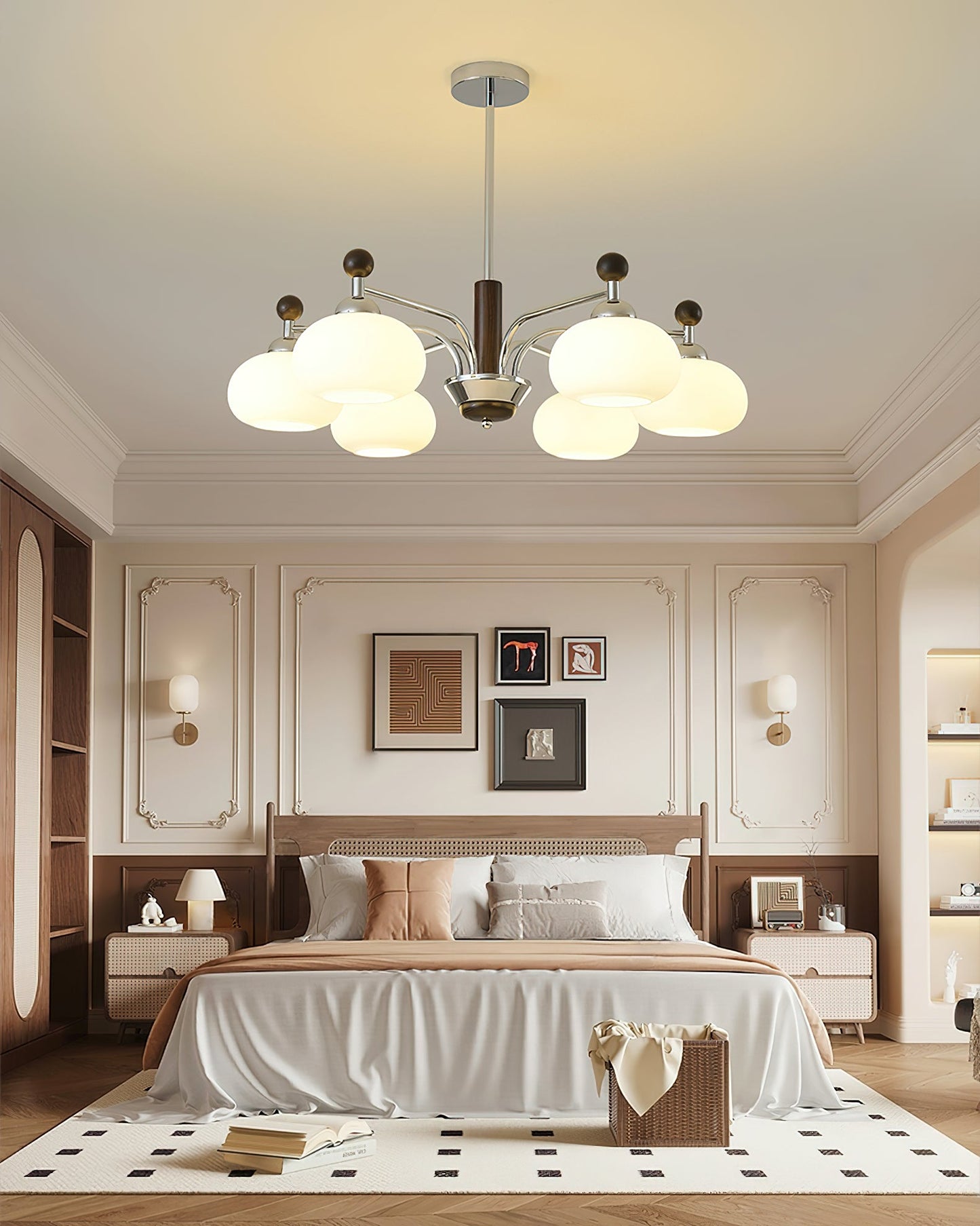 Elegant Bogart Chandelier - Modern Design with Adjustable Height & LED