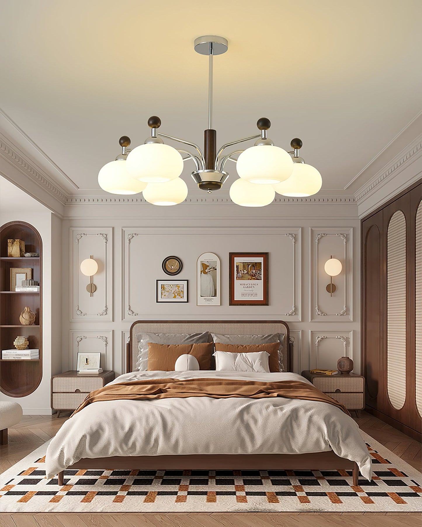 Elegant Bogart Chandelier - Modern Design with Adjustable Height & LED