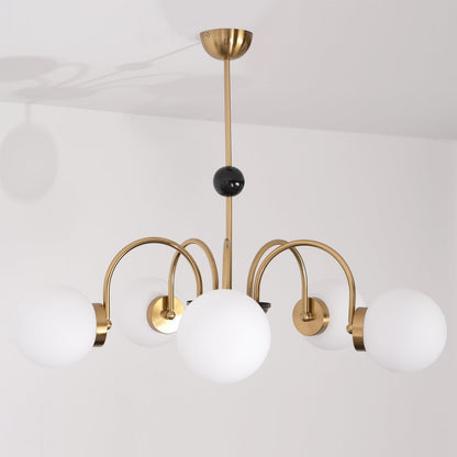 Yisu Modern Chandelier with Adjustable Height and Energy-Efficient LED