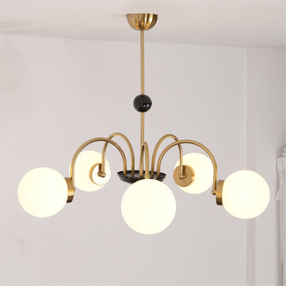 Yisu Modern Chandelier with Adjustable Height and Energy-Efficient LED