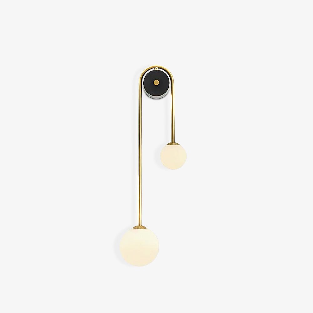 Brass Arc Wall Light - Adjustable Arm & Energy-Efficient LED Design