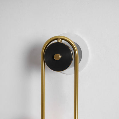 Brass Arc Wall Light - Adjustable Arm & Energy-Efficient LED Design