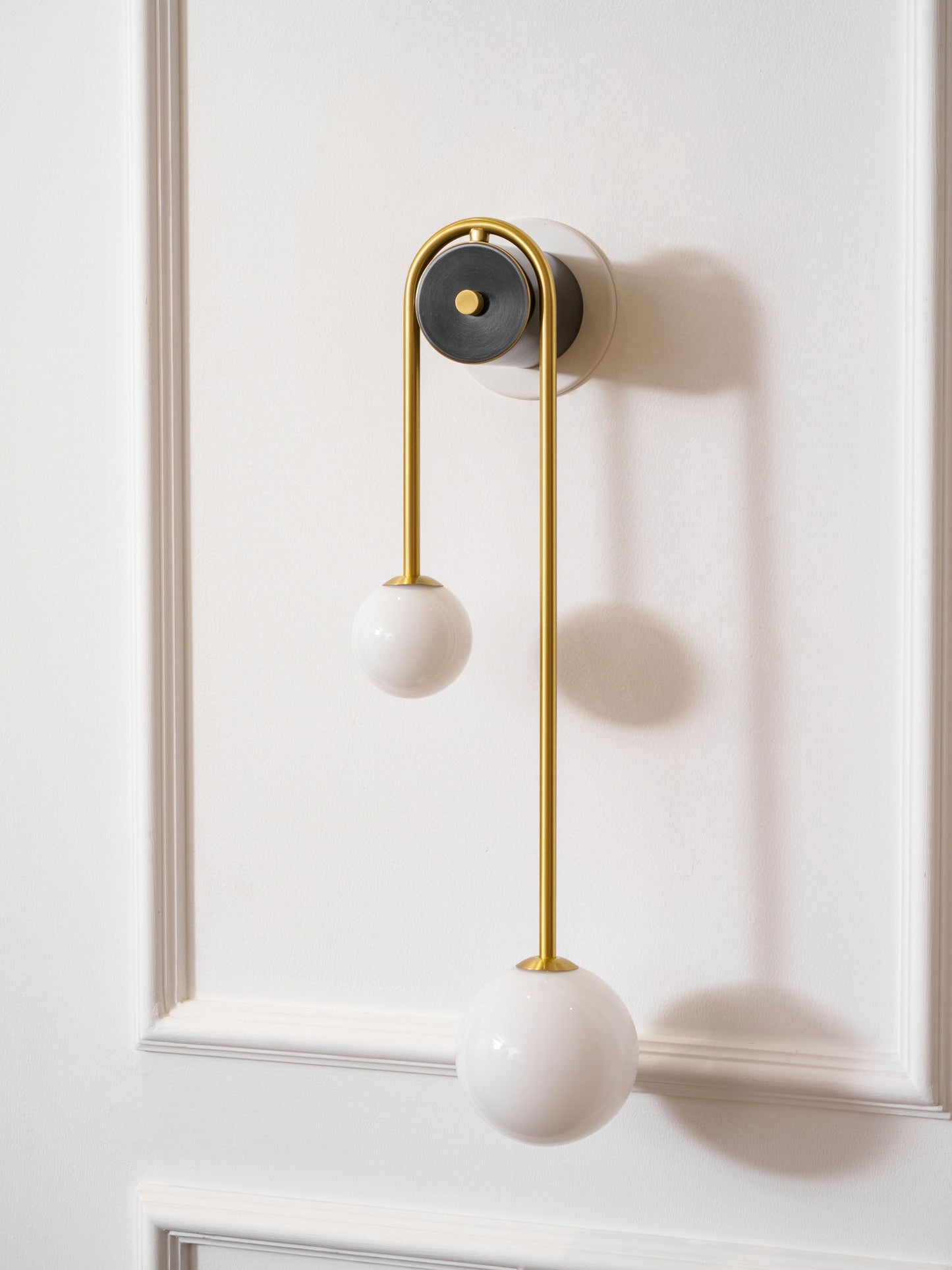 Brass Arc Wall Light - Adjustable Arm & Energy-Efficient LED Design